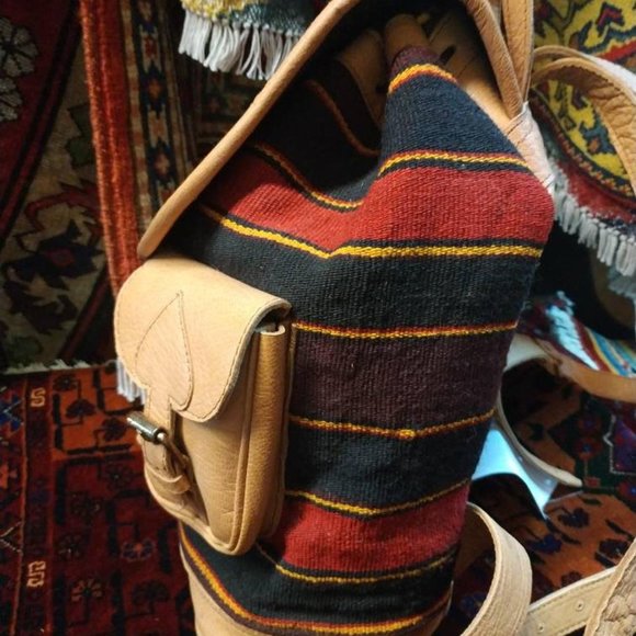 Handmade Eastern Europe Backpack, big bag leather - Picture 8 of 10